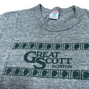 Vintage 80s Great Scott Music Venue T-Shirt USA Made Boston History! Allston